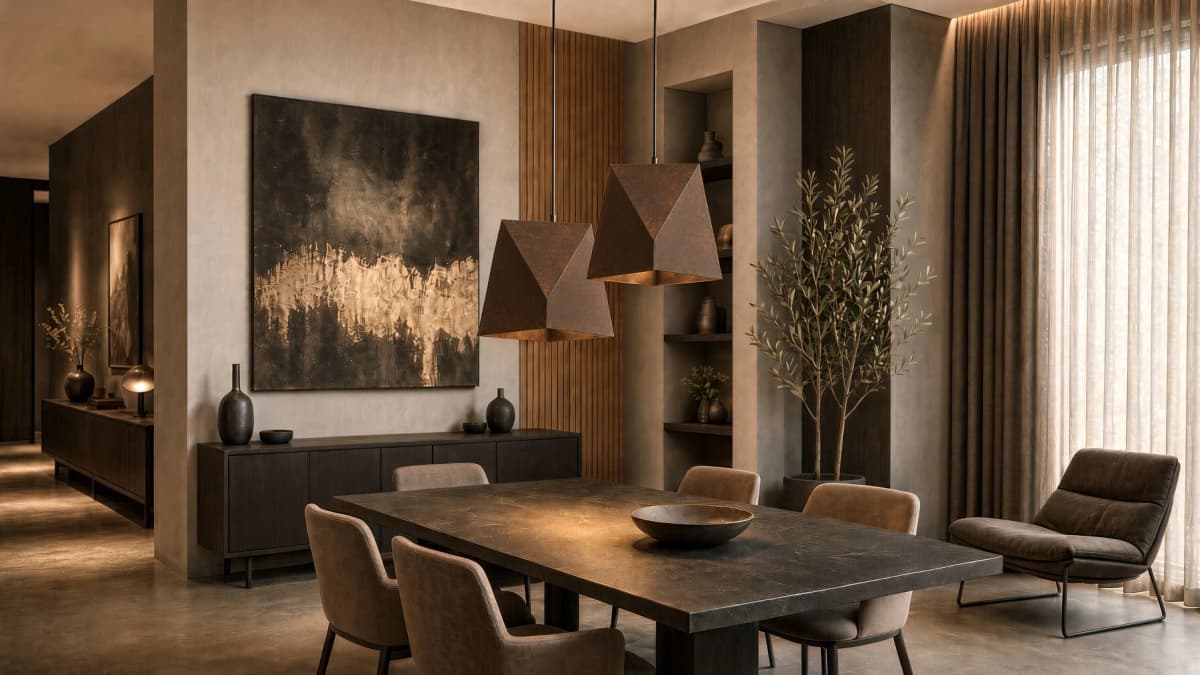 Astra Corten Pendant Light