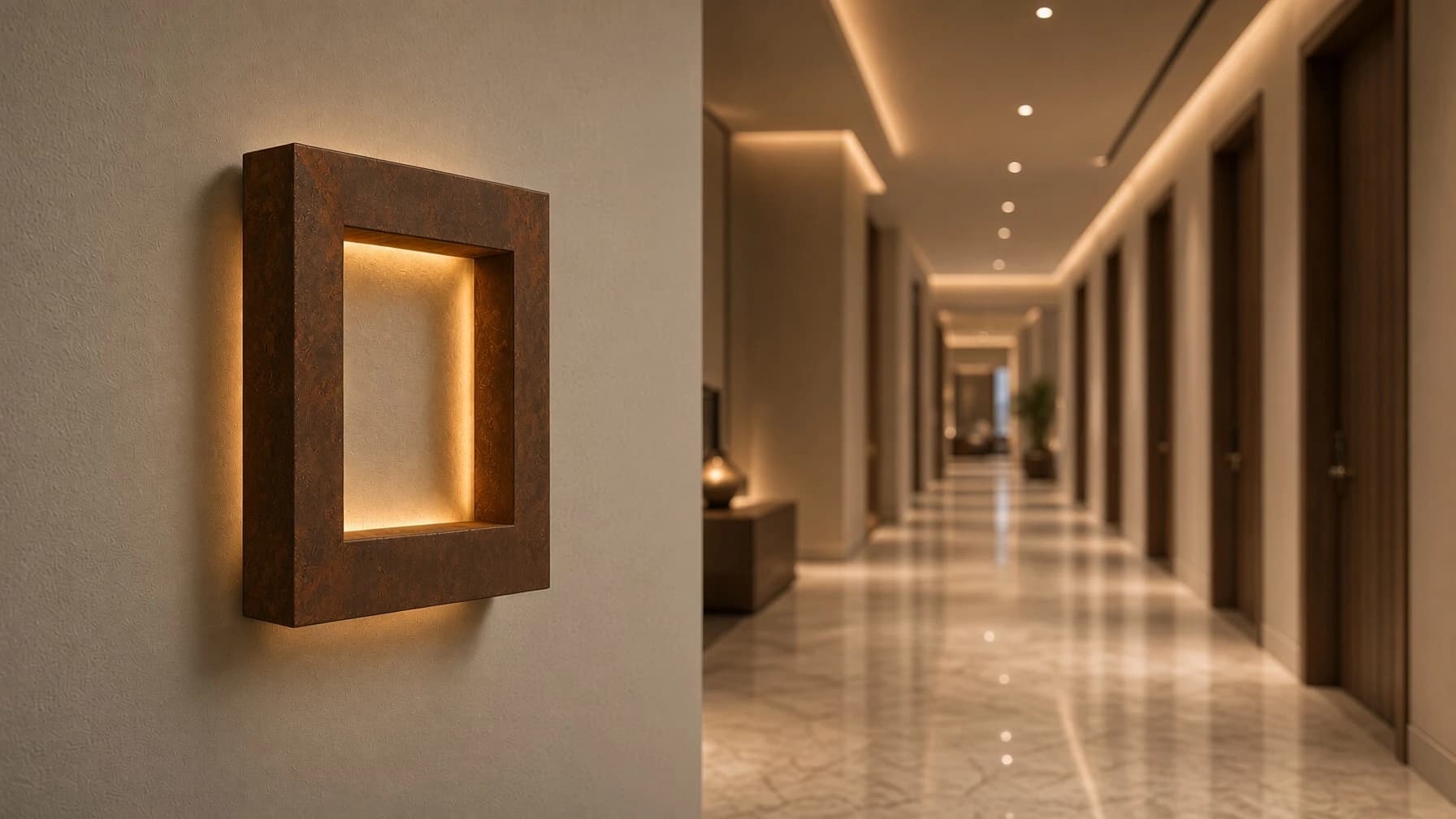 Aura Corten Wall Light