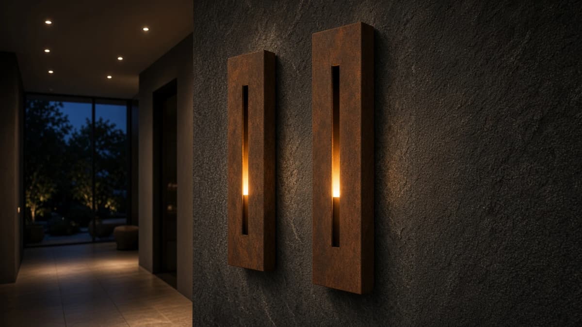 Eos Corten Wall Light