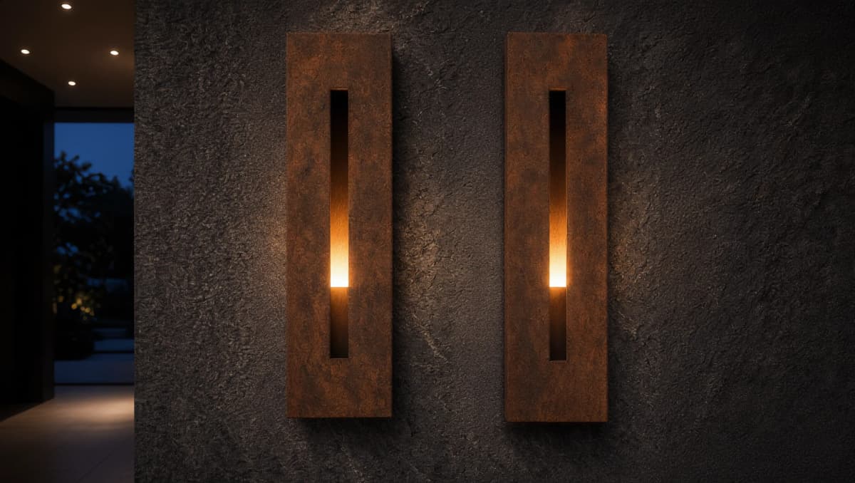 Eos Corten Wall Light