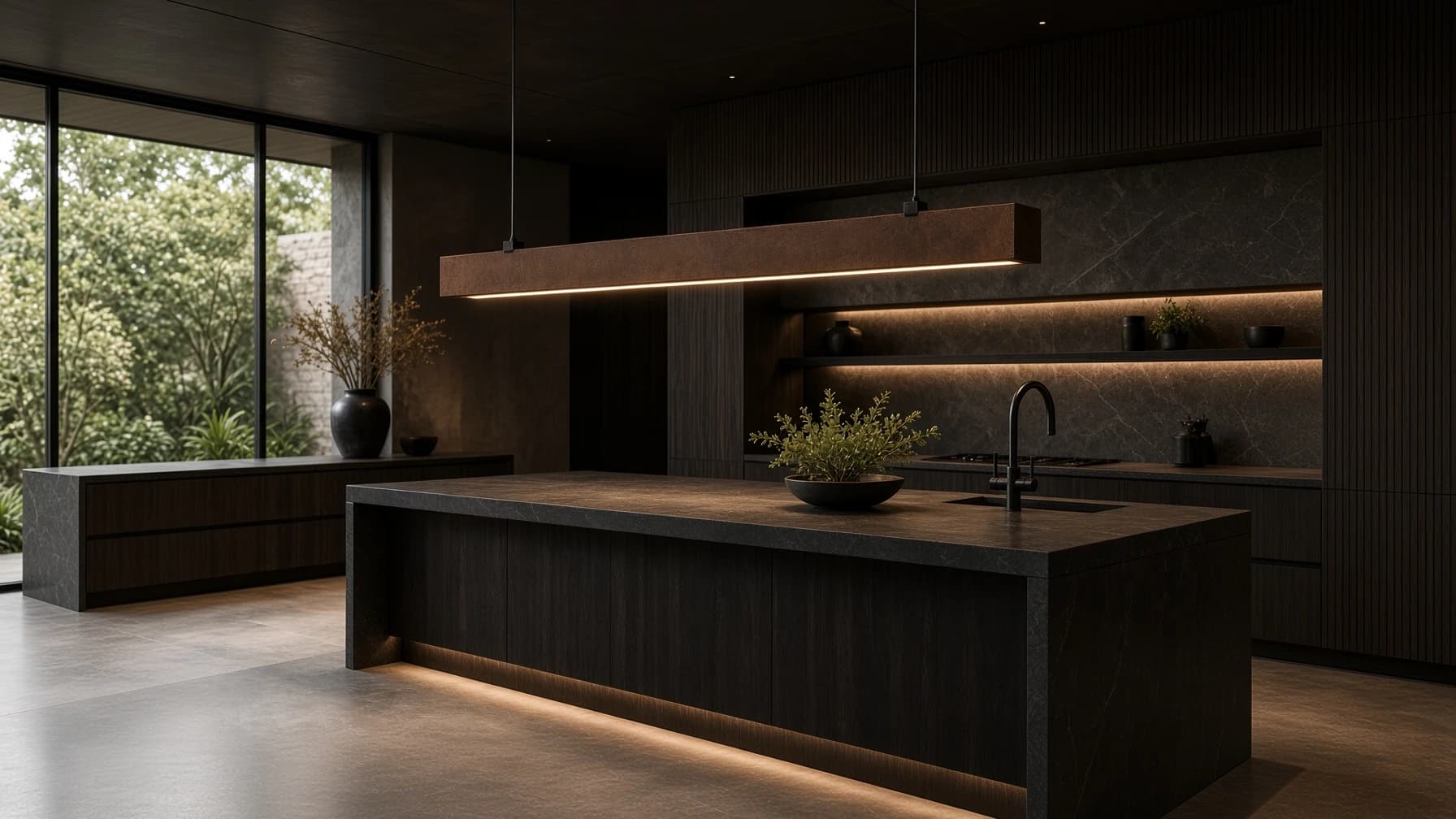 Lyra Corten Pendant Light