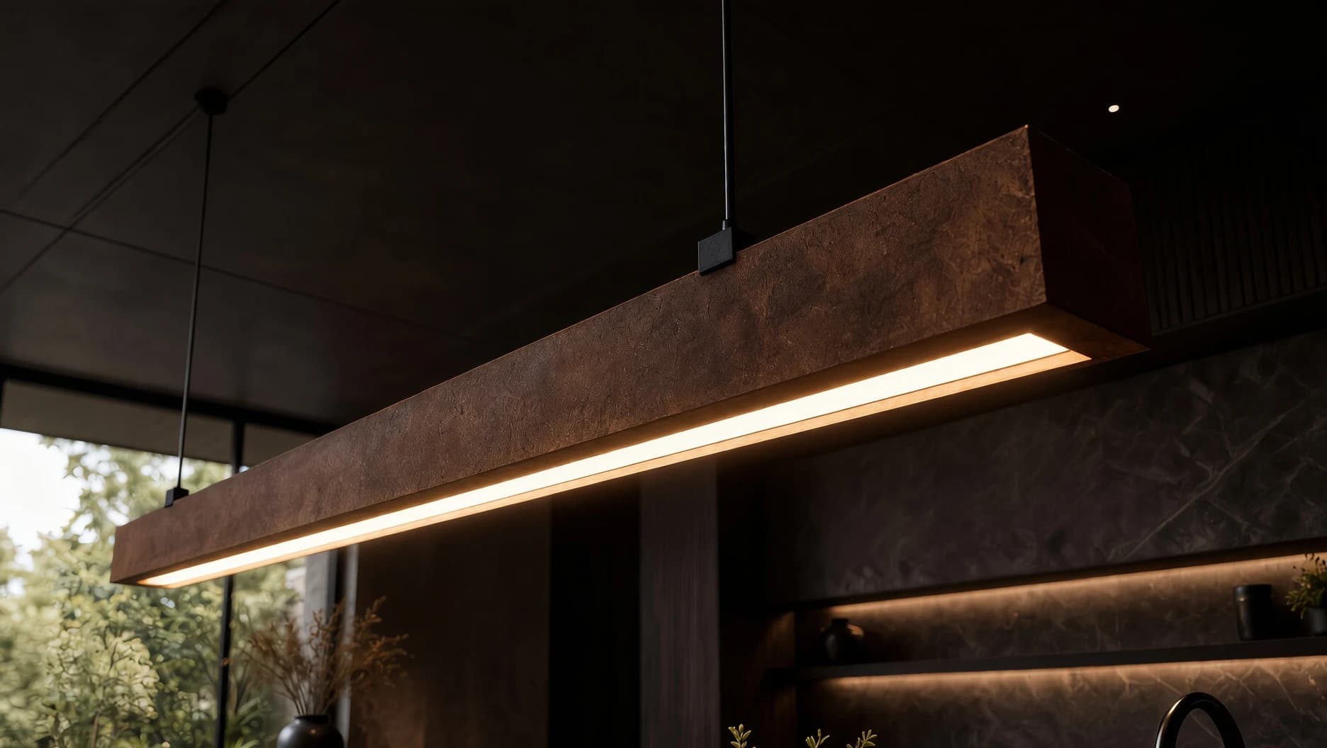 Lyra Corten Pendant Light