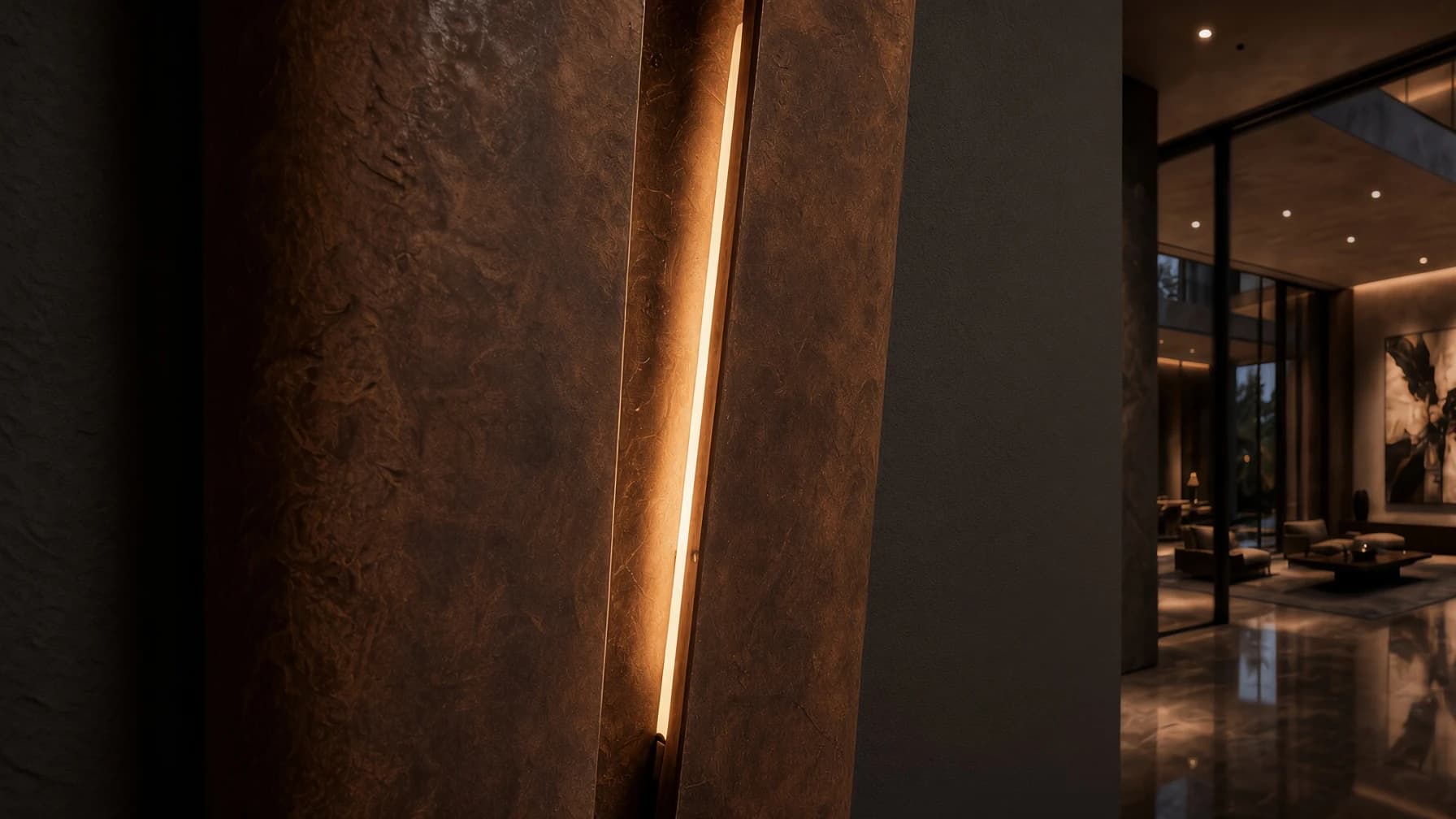 Nérite Corten Wall Light