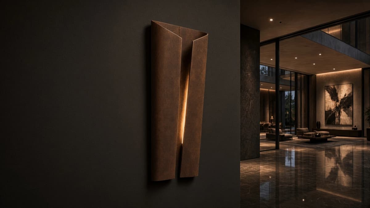 Nérite Corten Wall Light