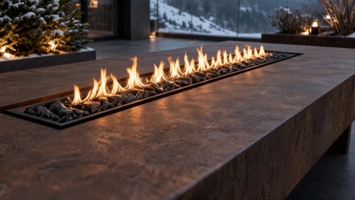 Feuertisch Pyrros Corten