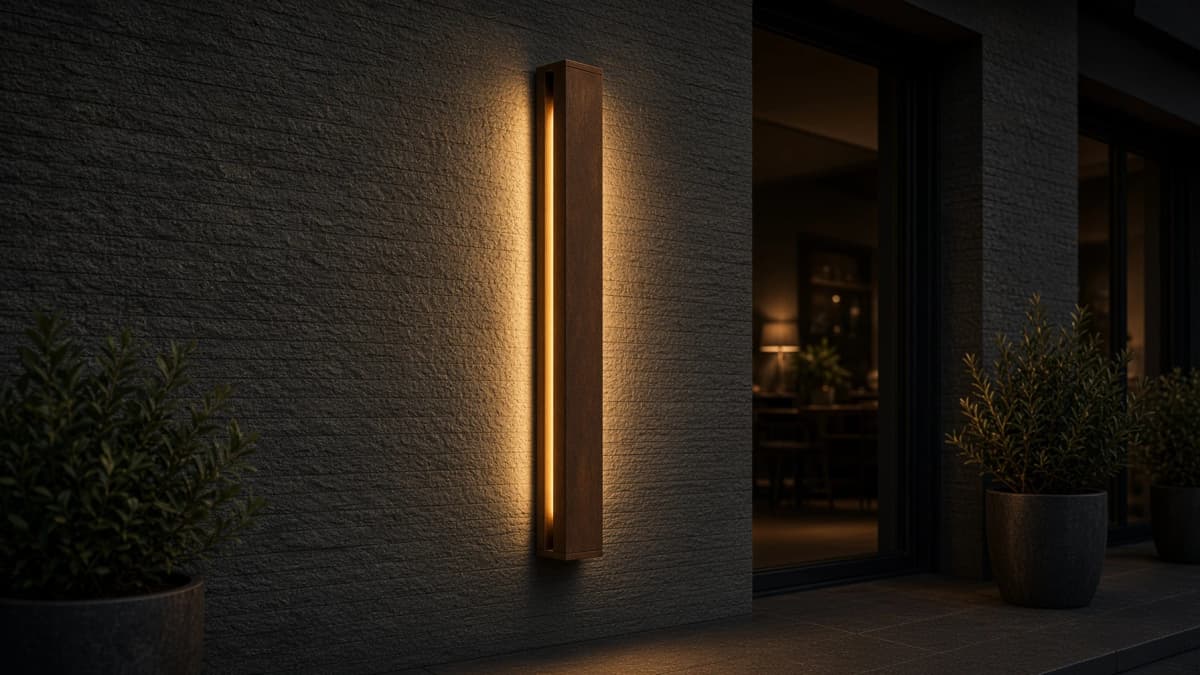 Solan Corten Wall Light