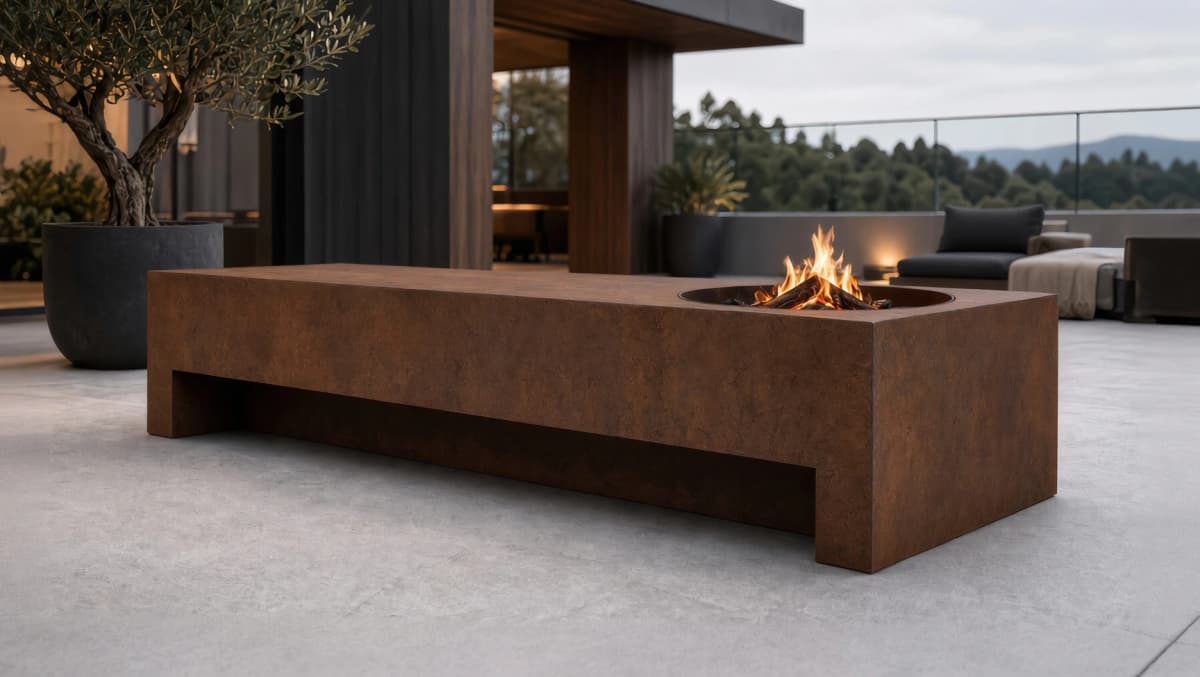 Feuertisch Taranis Corten
