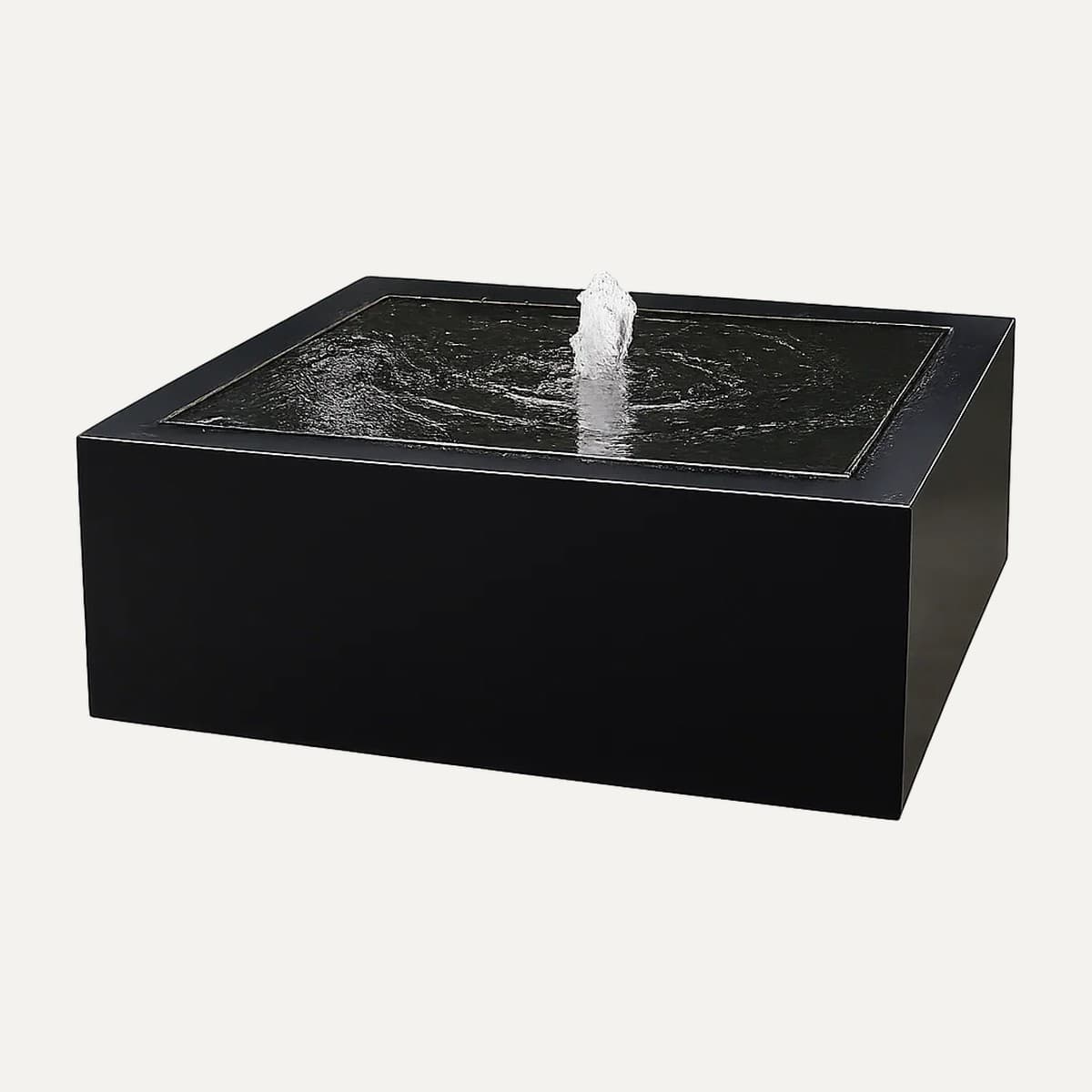Quadratischer Brunnen Alban aus Aluminium