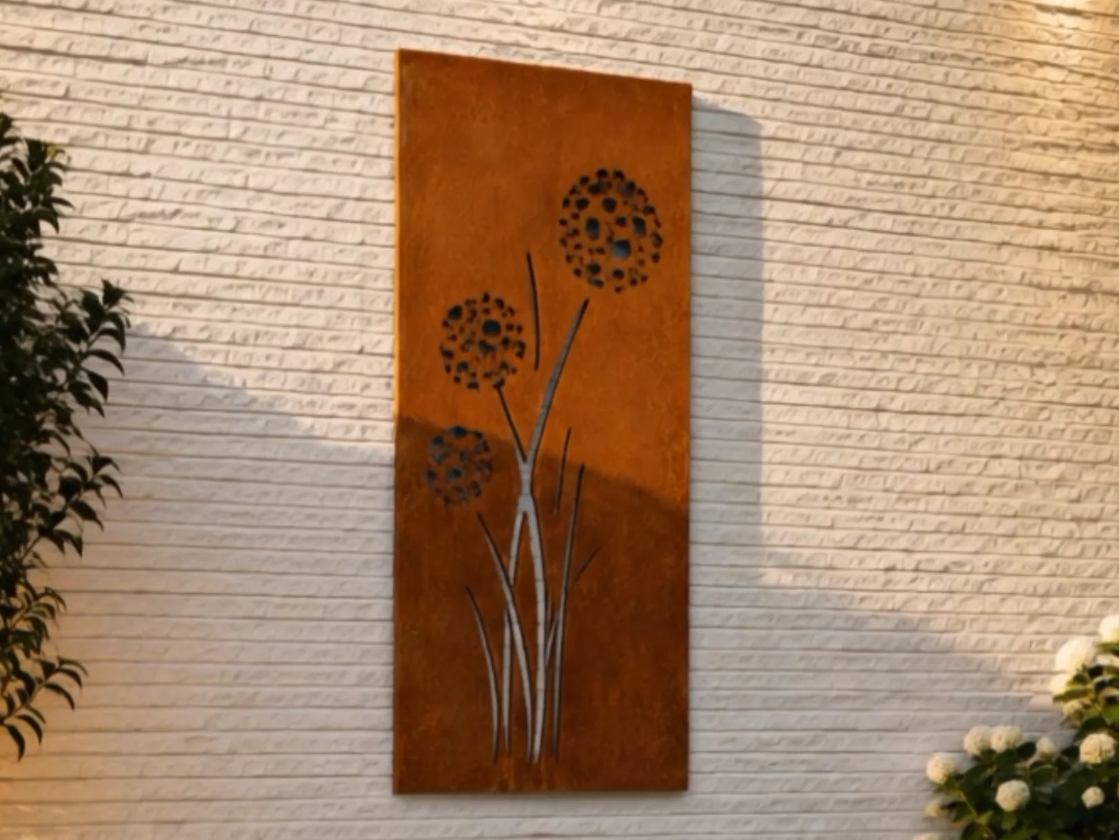 Alizé · Alizé Pannello decorativo in acciaio Corten, ambientazione