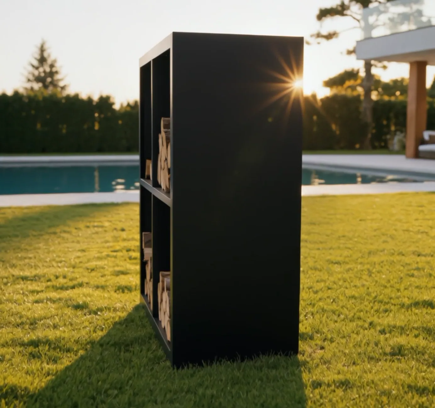 Porta-troncs de 4 compartiments, detall final