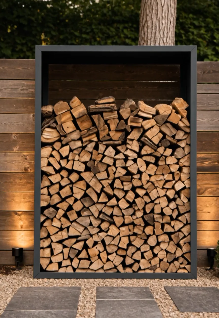 Cabinet without legs · Floor-standing aluminium log box