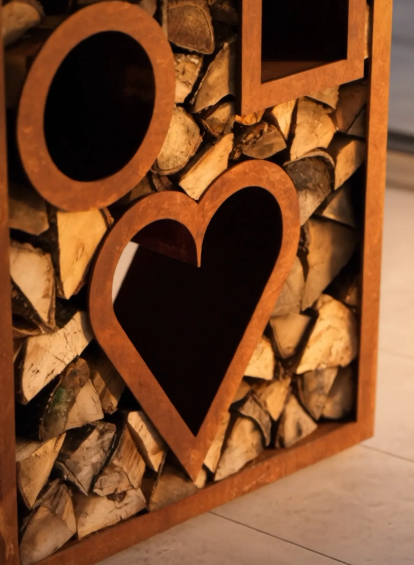 Cuore decorativo Meum Corten
