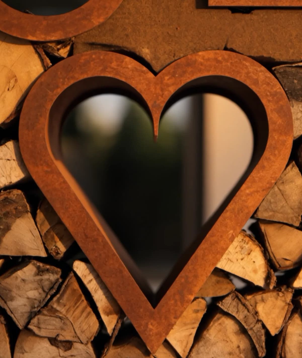 Cuore decorativo Meum Corten