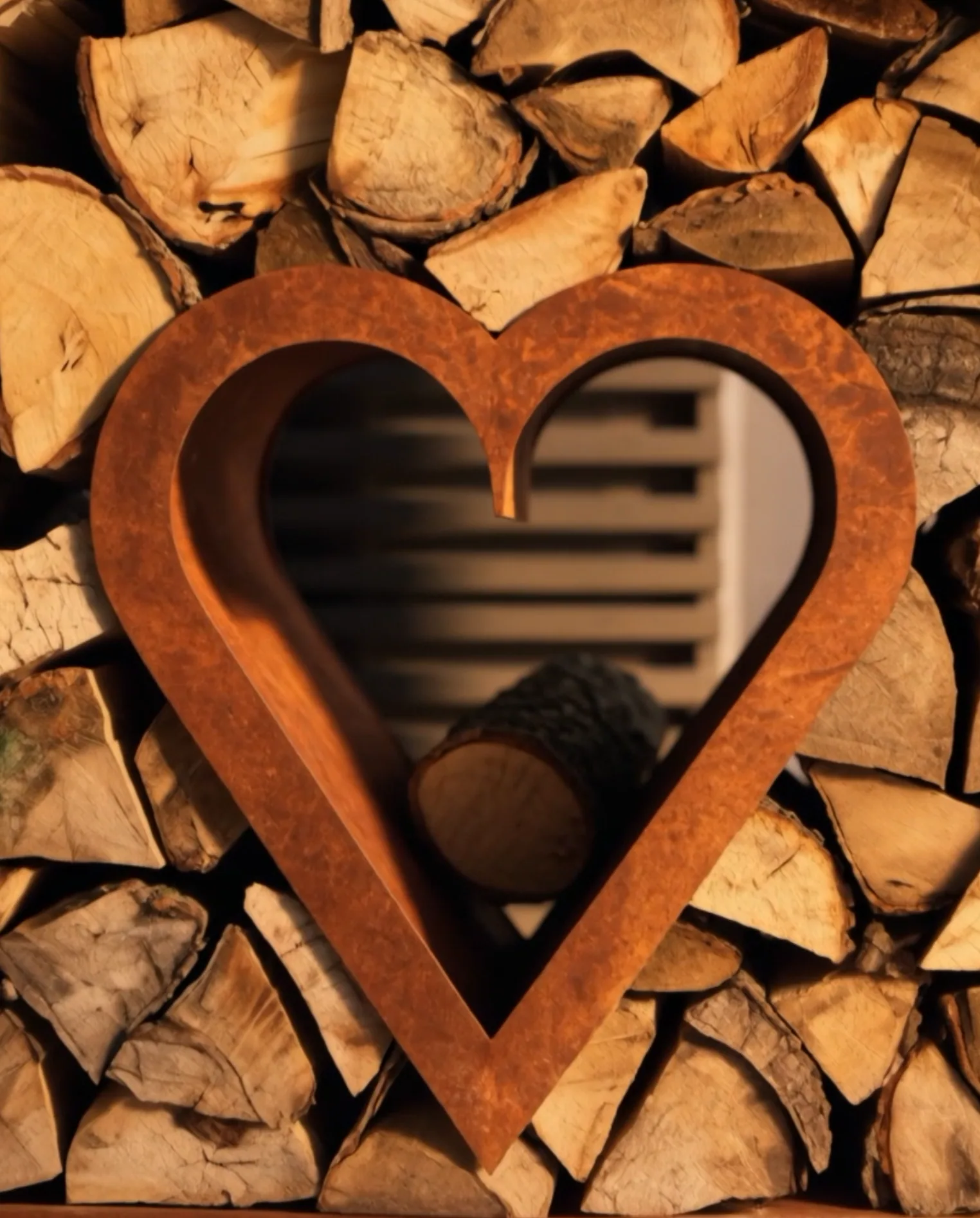 Cuore decorativo Meum Corten