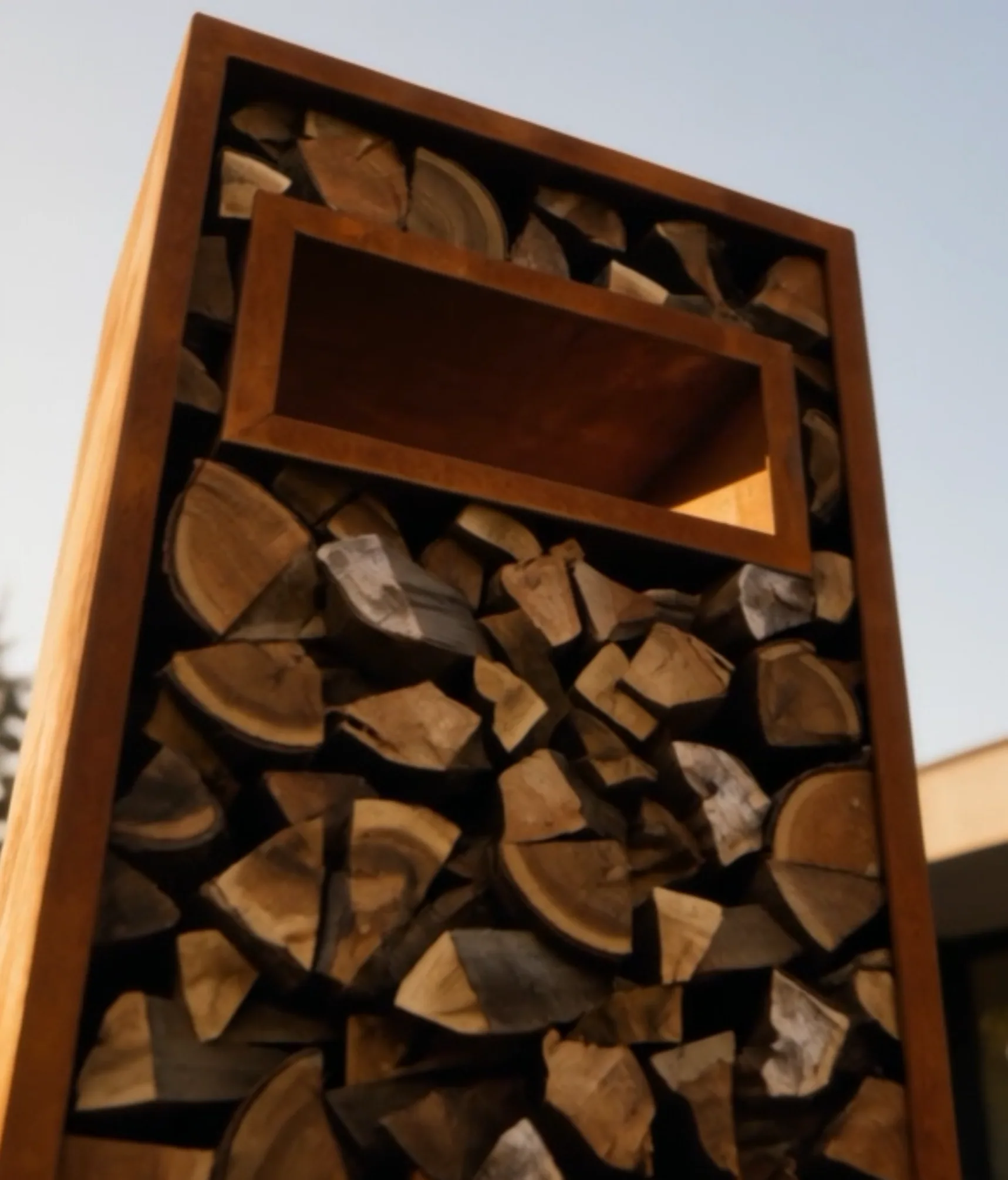 Finestra rettangolare Gemitus Corten