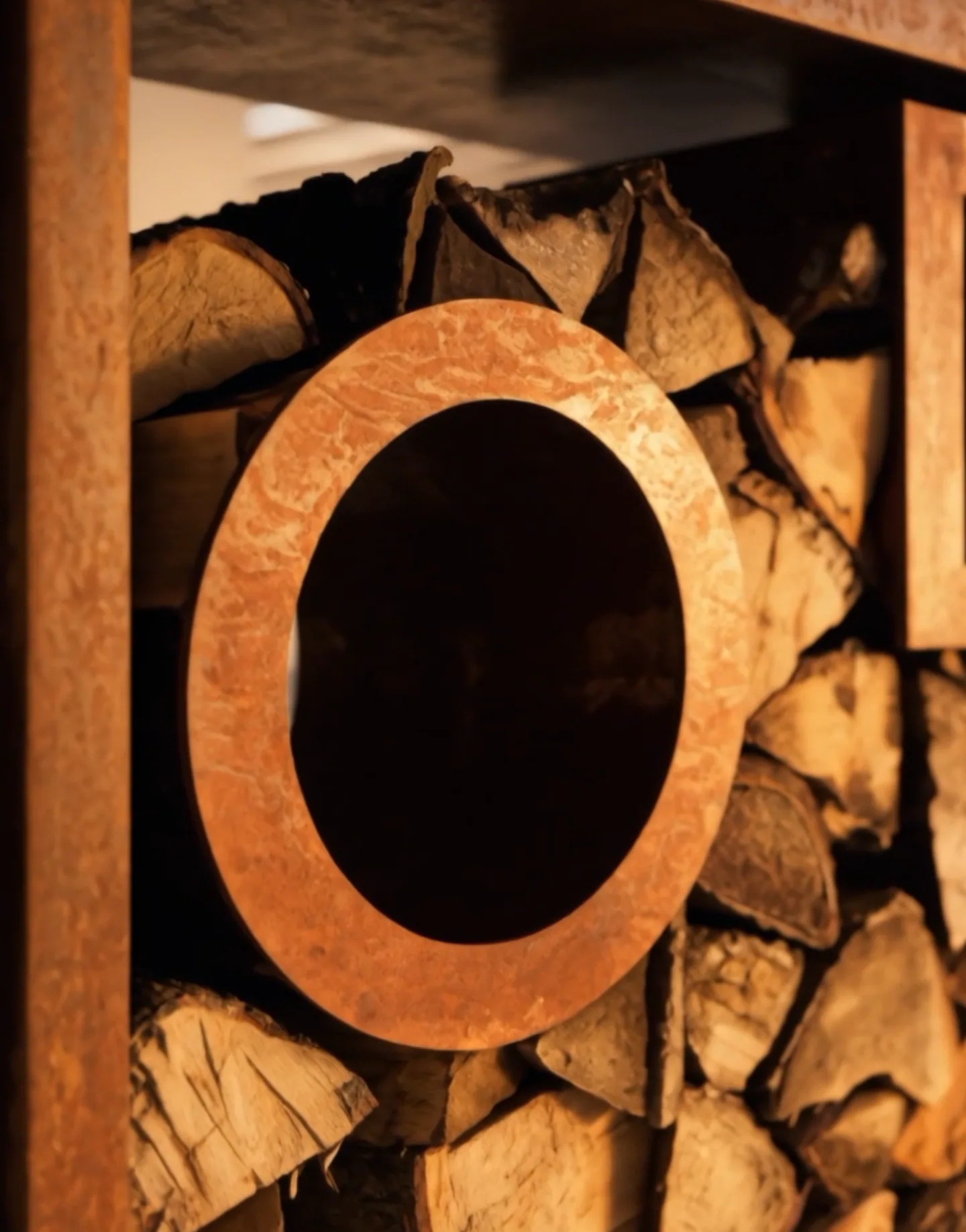 Finestra rotonda Circulu Corten