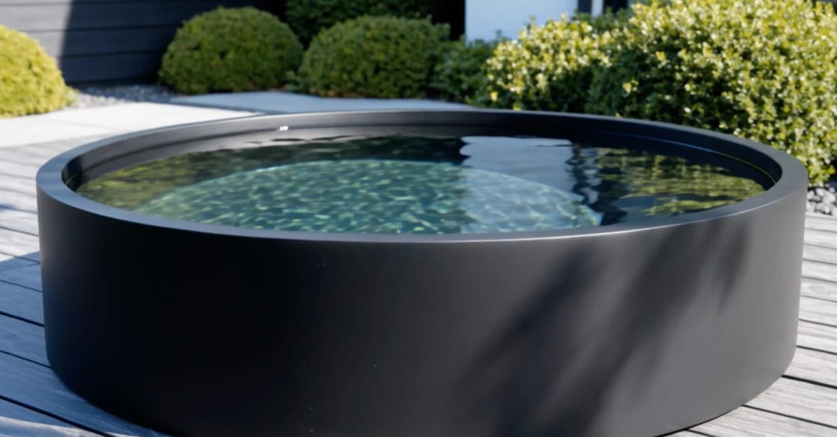 Bac d'eau rond aluminium