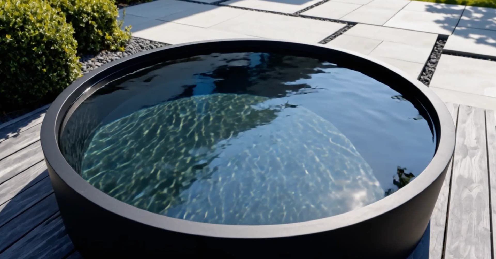 Bac d'eau rond aluminium