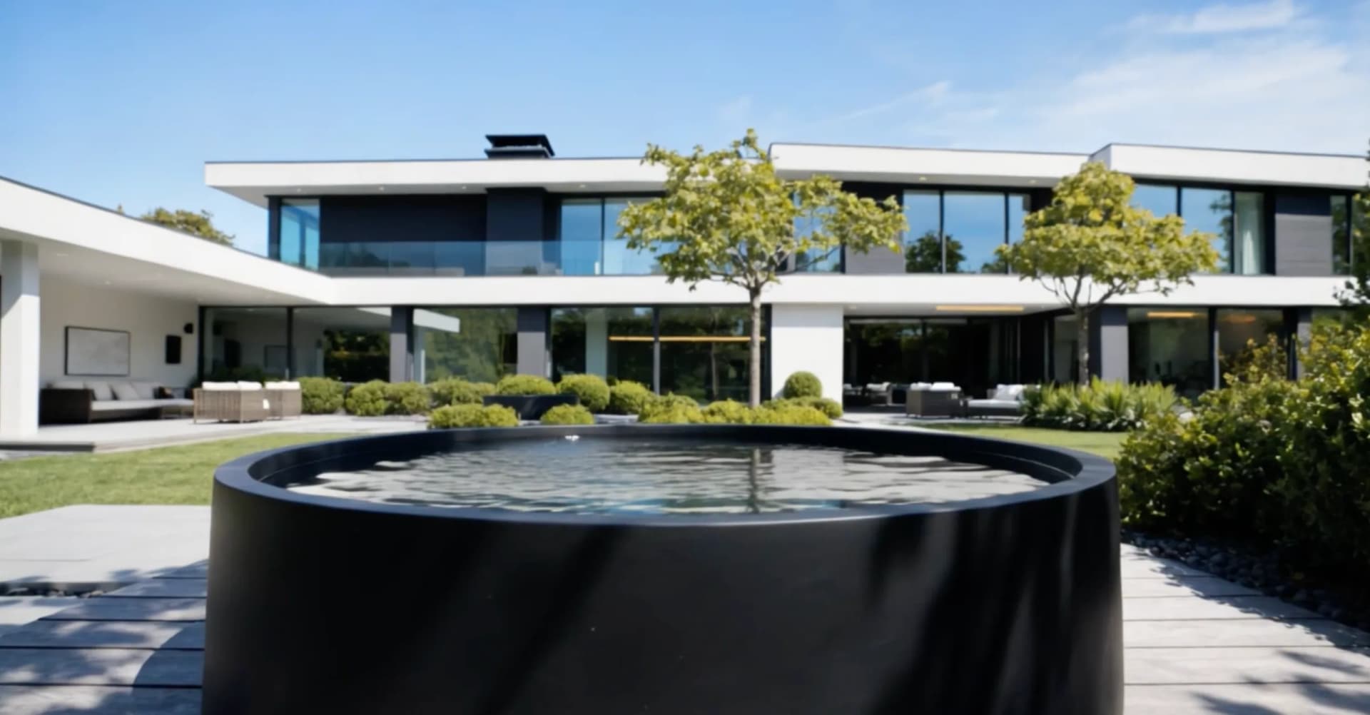Bac d'eau rond Aluminium , finition