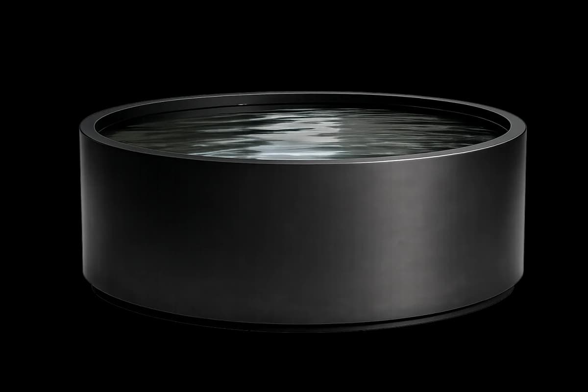 Bac d'eau rond aluminium