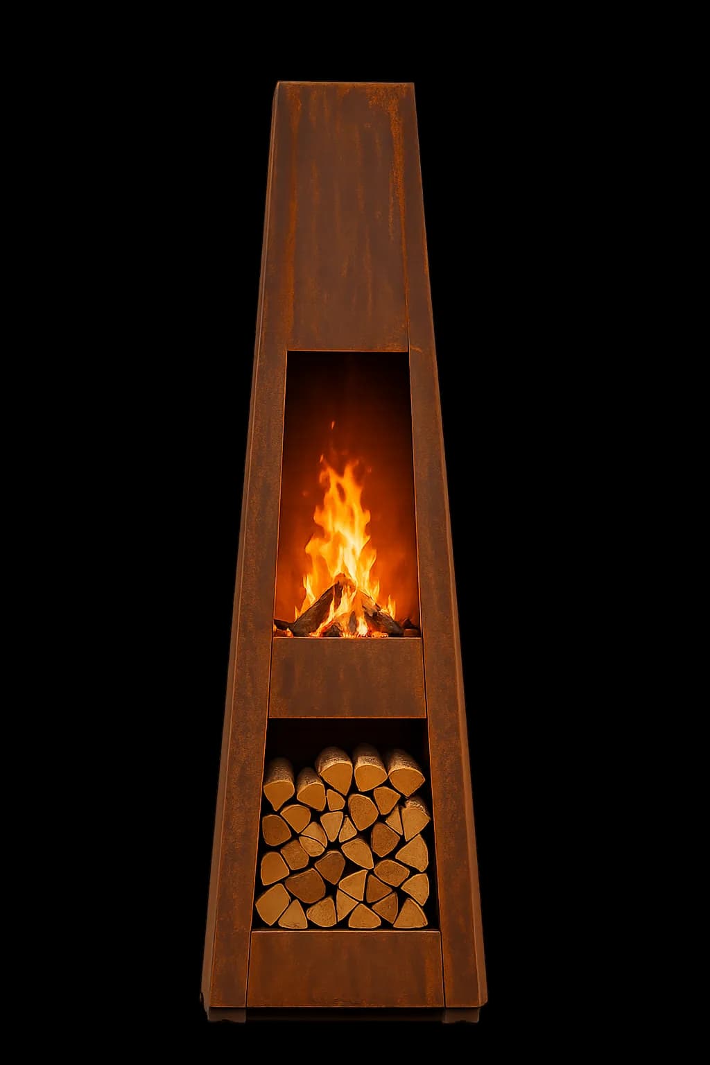 Cheminée Prométhée Corten