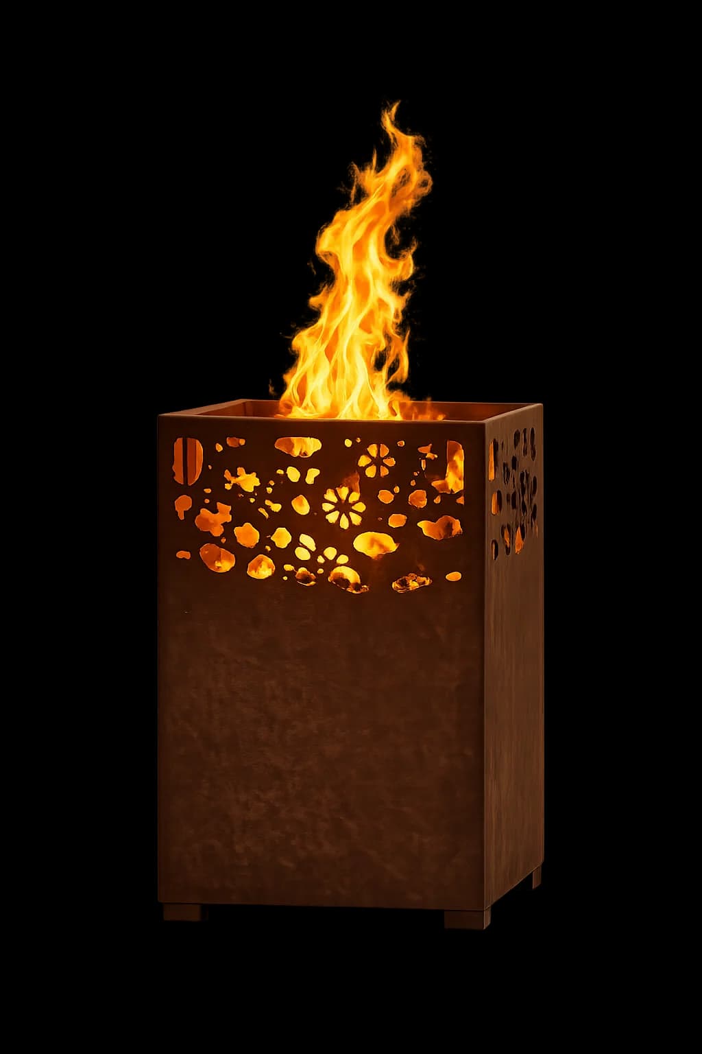 Lanterne Flora Corten
