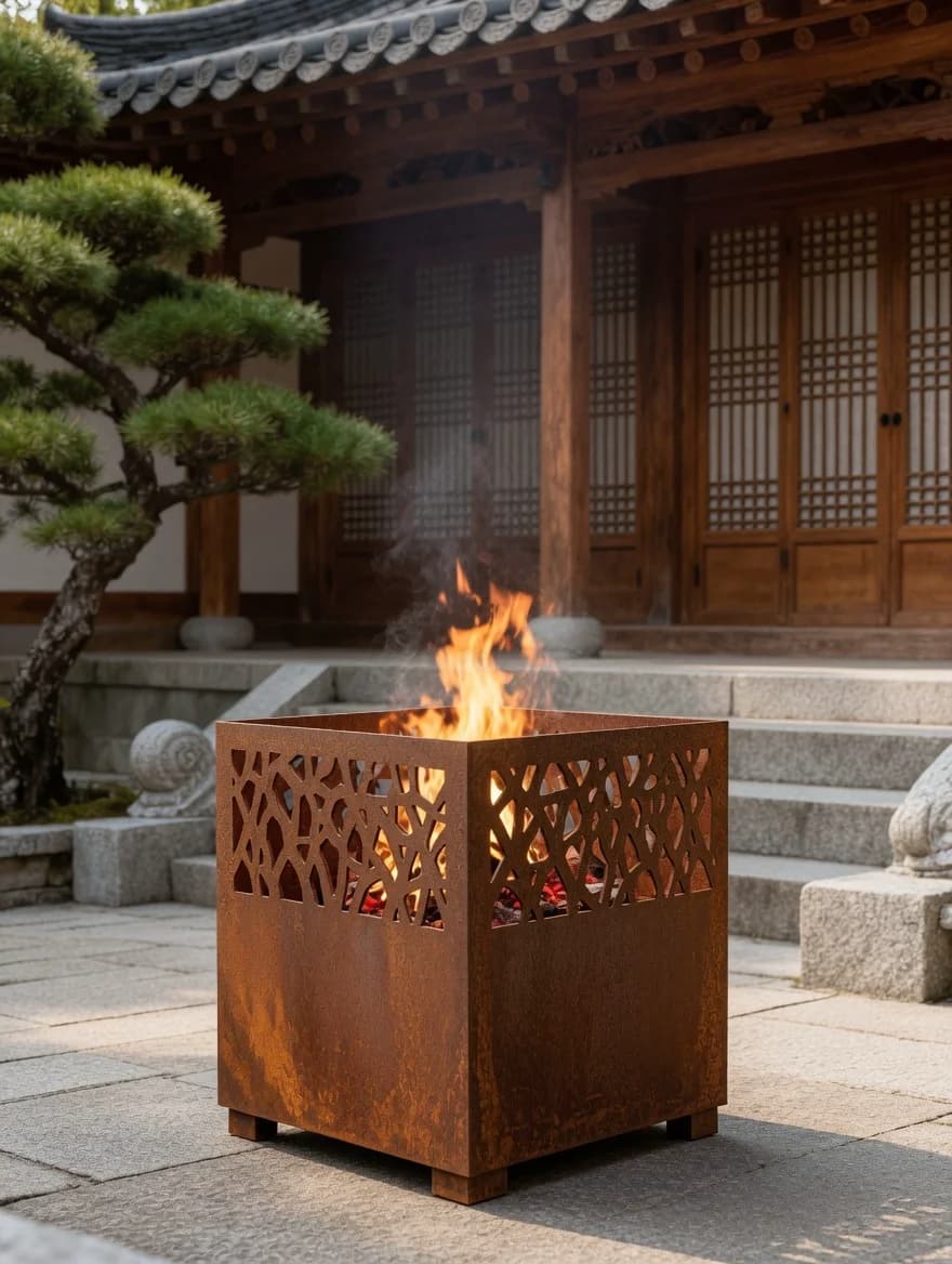Lanterne Stella Corten