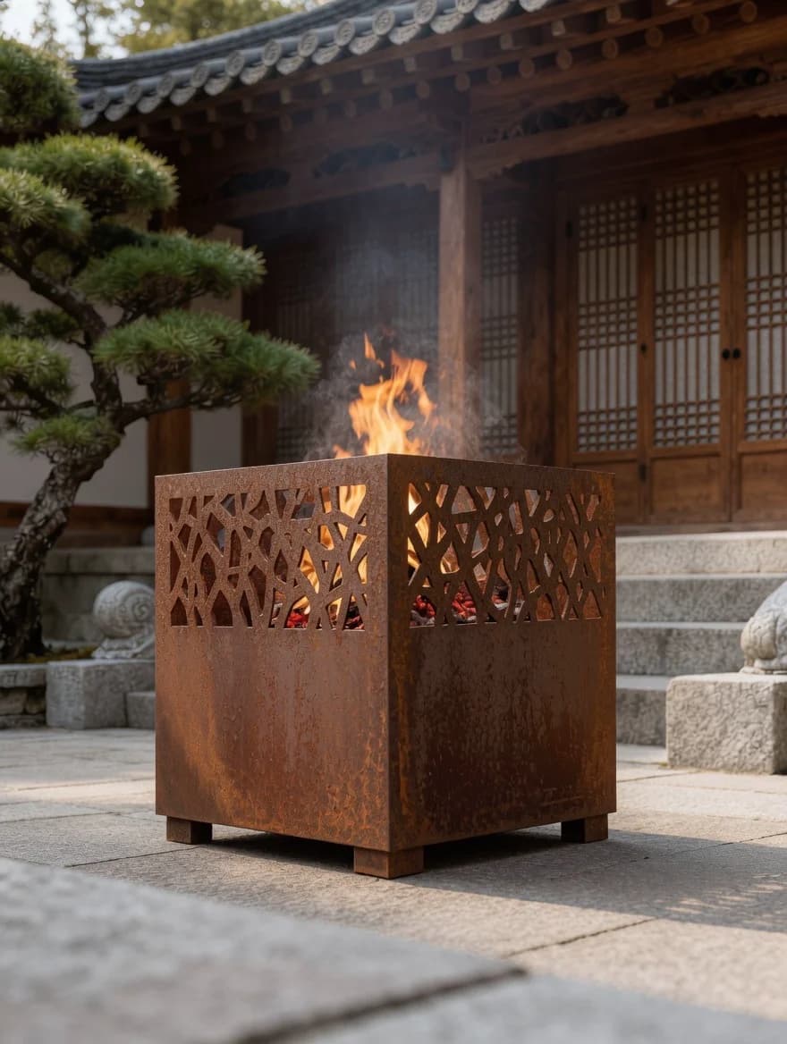 Lanterne Stella Corten