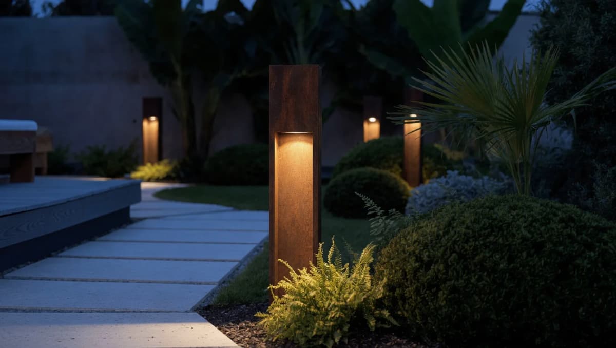 Palo luminoso Luminus Corten