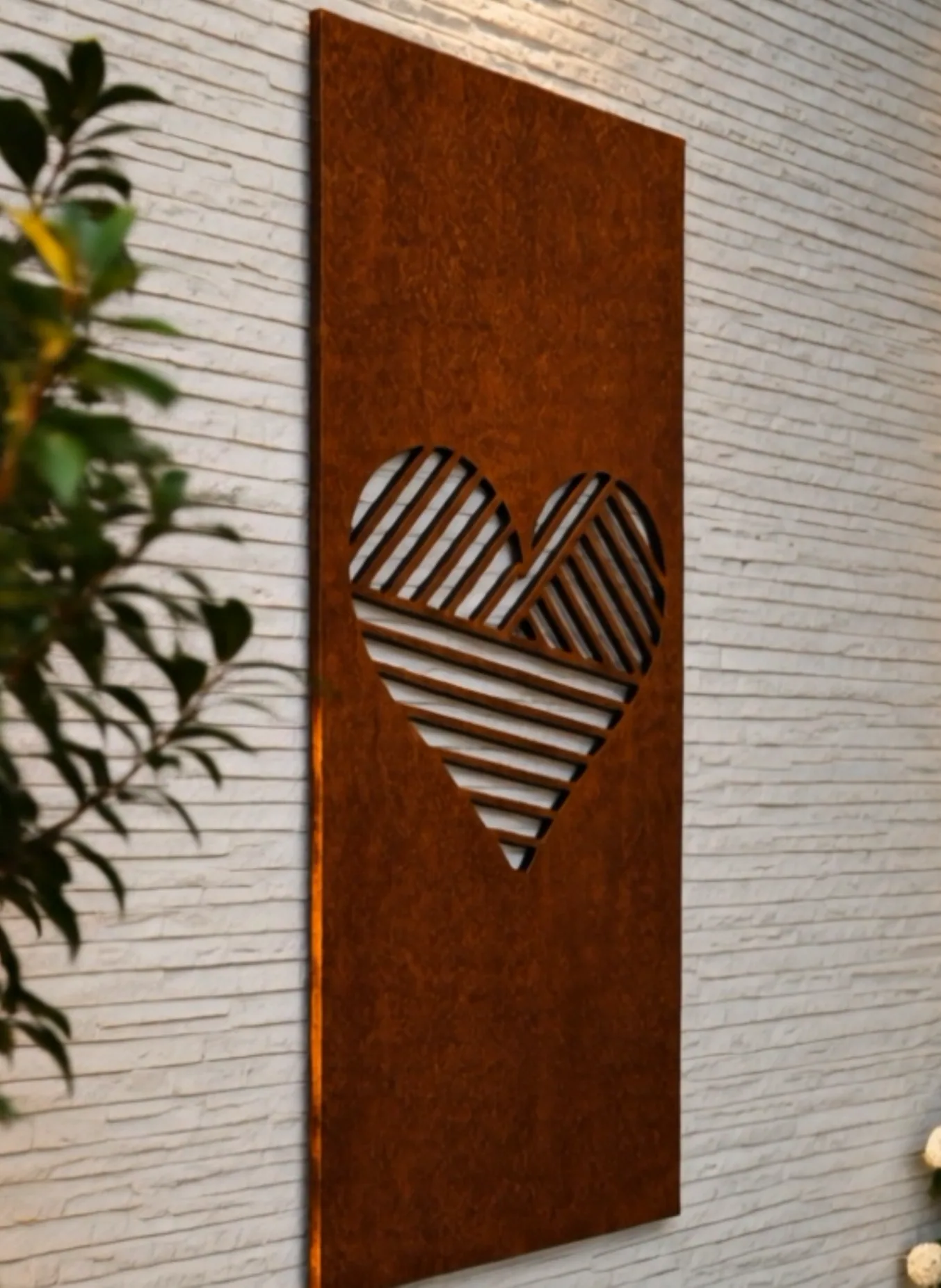 Parete decorativa Borée in Corten