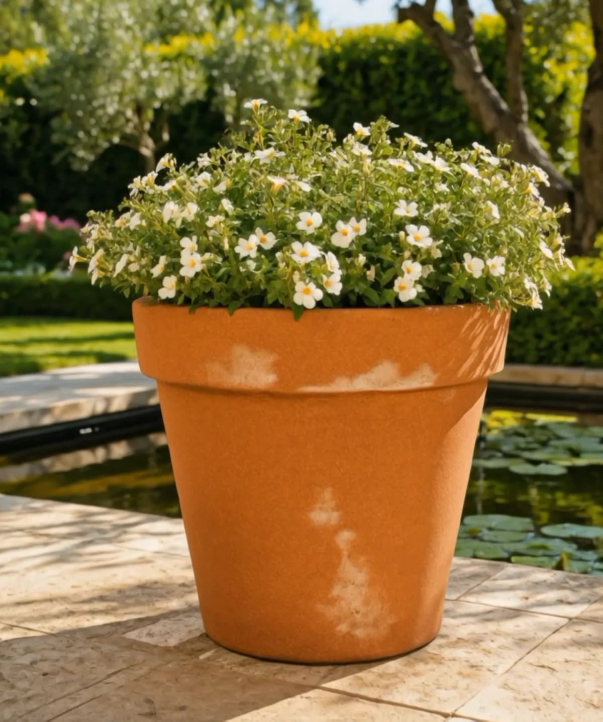 Vaso conico rotondo Calypso in Corten