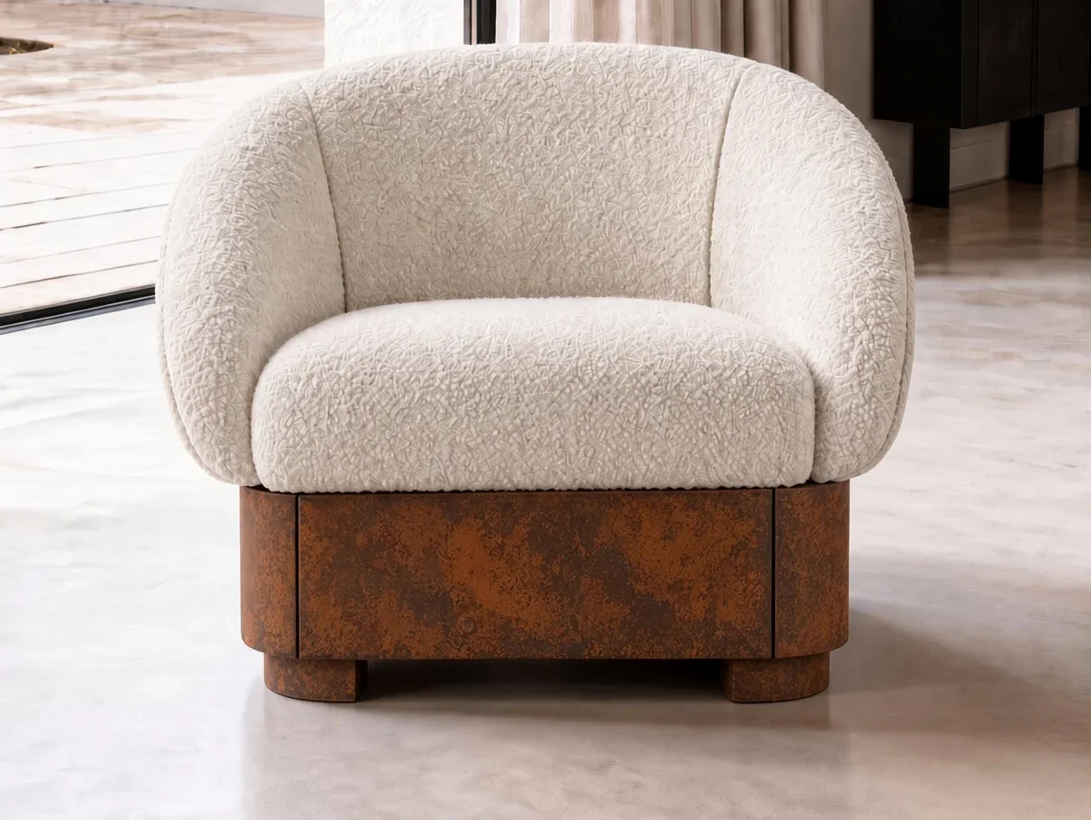 مقعد بذراعين Hestia Corten